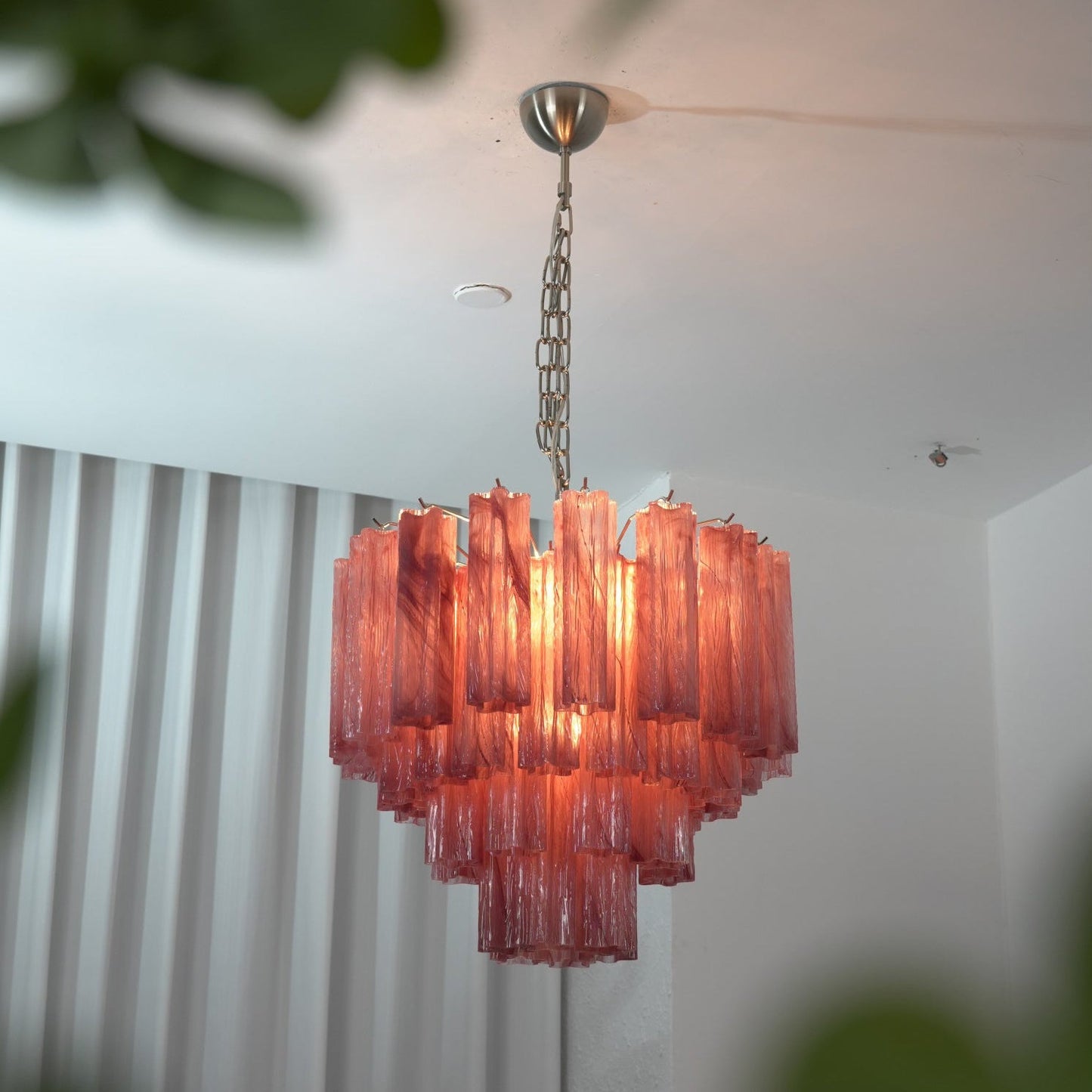 Starlight Murano Chandelier - Multi-Tiered Frosted Glass Cloud Chandelier | Modern Art Glass Overhead Light