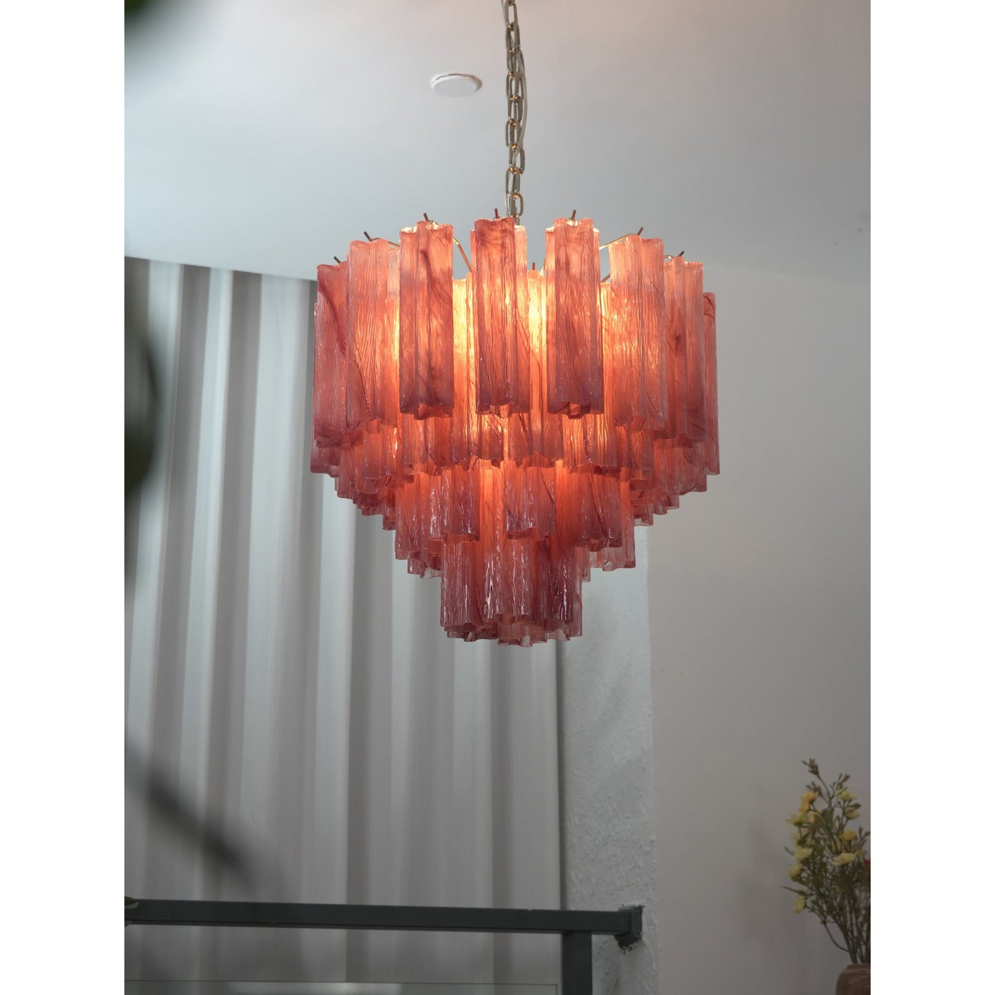 Starlight Murano Chandelier - Multi-Tiered Frosted Glass Cloud Chandelier | Modern Art Glass Overhead Light