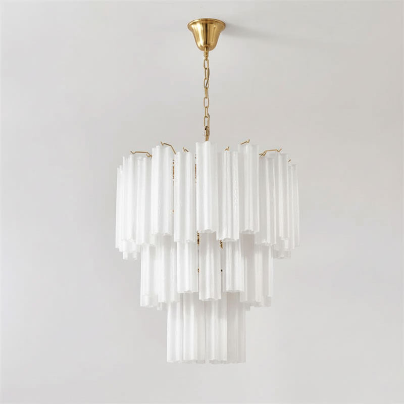 Starlight Murano Chandelier - Multi-Tiered Frosted Glass Cloud Chandelier | Modern Art Glass Overhead Light
