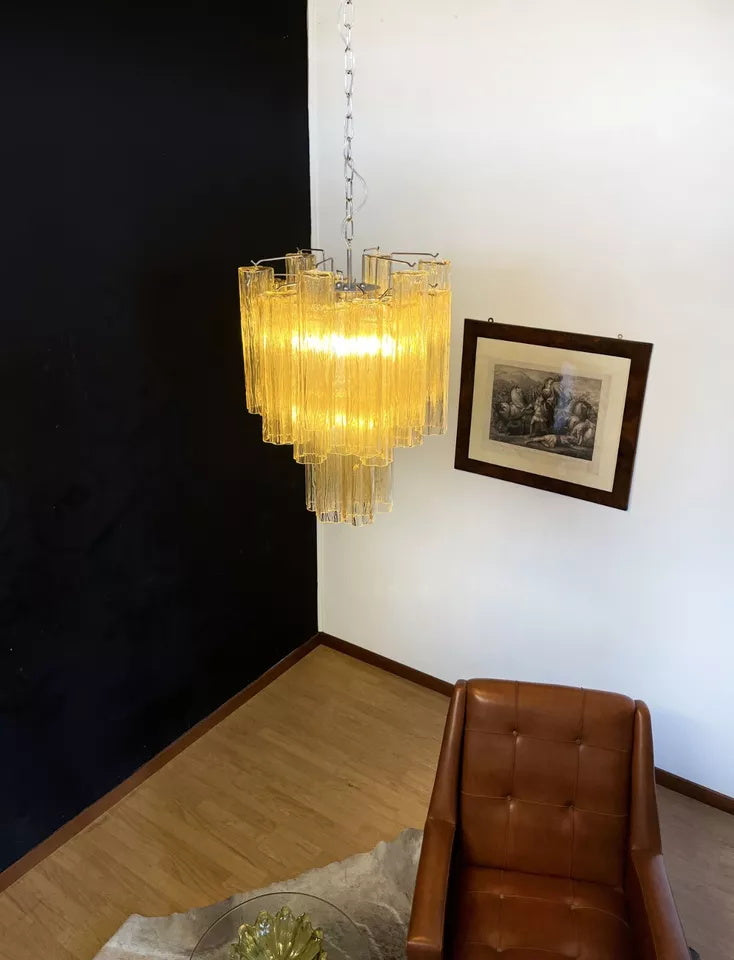 Starlight Murano Chandelier - Multi-Tiered Frosted Glass Cloud Chandelier | Modern Art Glass Overhead Light