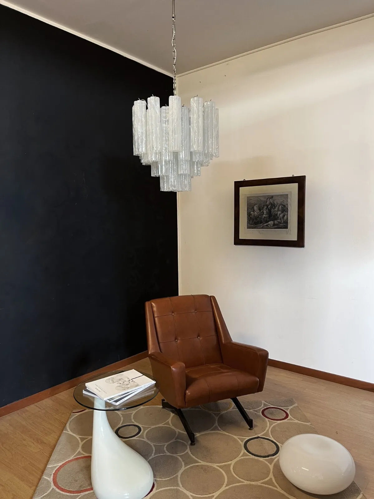 Starlight Murano Chandelier - Multi-Tiered Frosted Glass Cloud Chandelier | Modern Art Glass Overhead Light