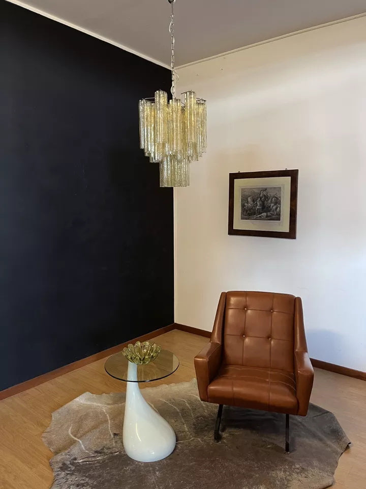 Starlight Murano Chandelier - Multi-Tiered Frosted Glass Cloud Chandelier | Modern Art Glass Overhead Light