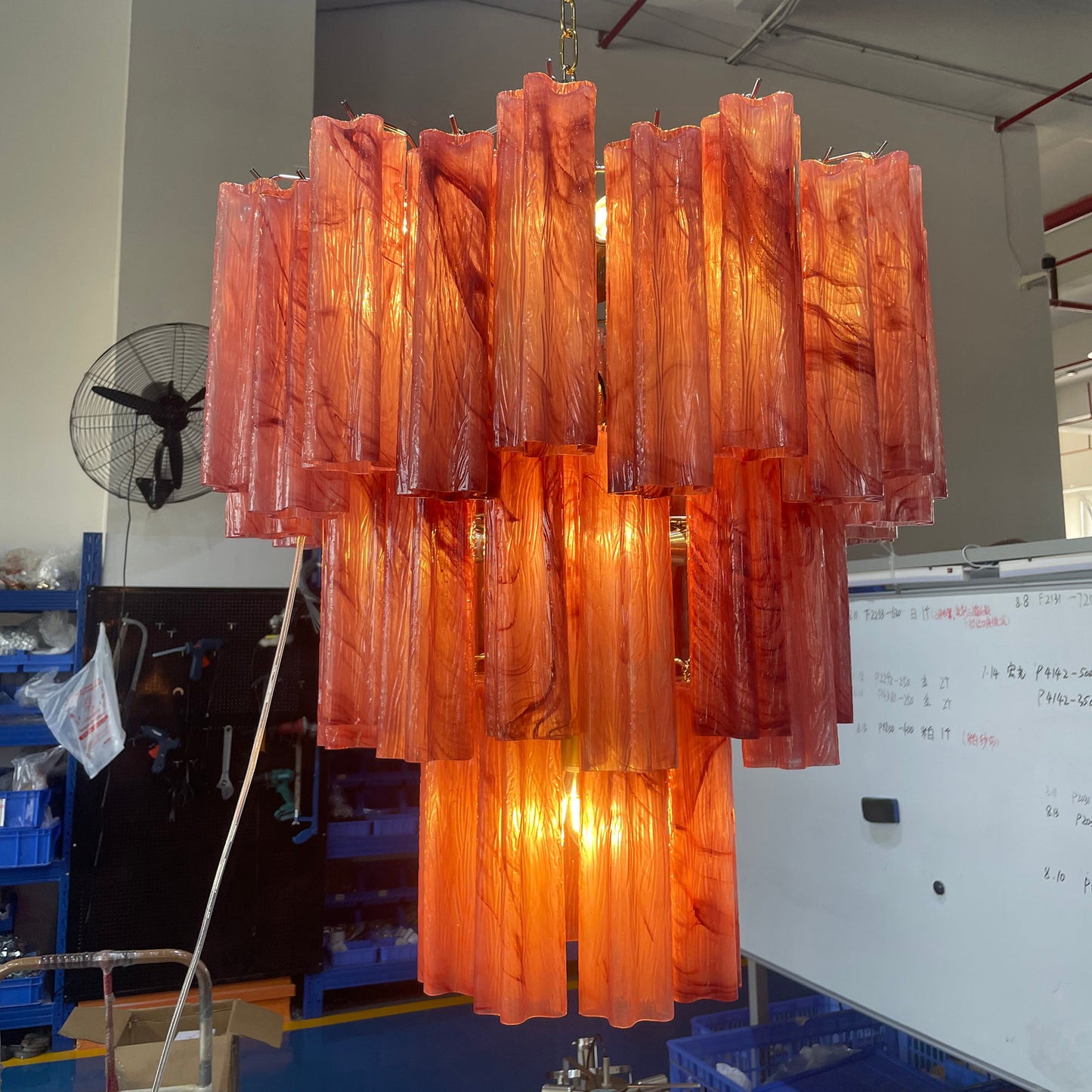 Starlight Murano Chandelier - Multi-Tiered Frosted Glass Cloud Chandelier | Modern Art Glass Overhead Light