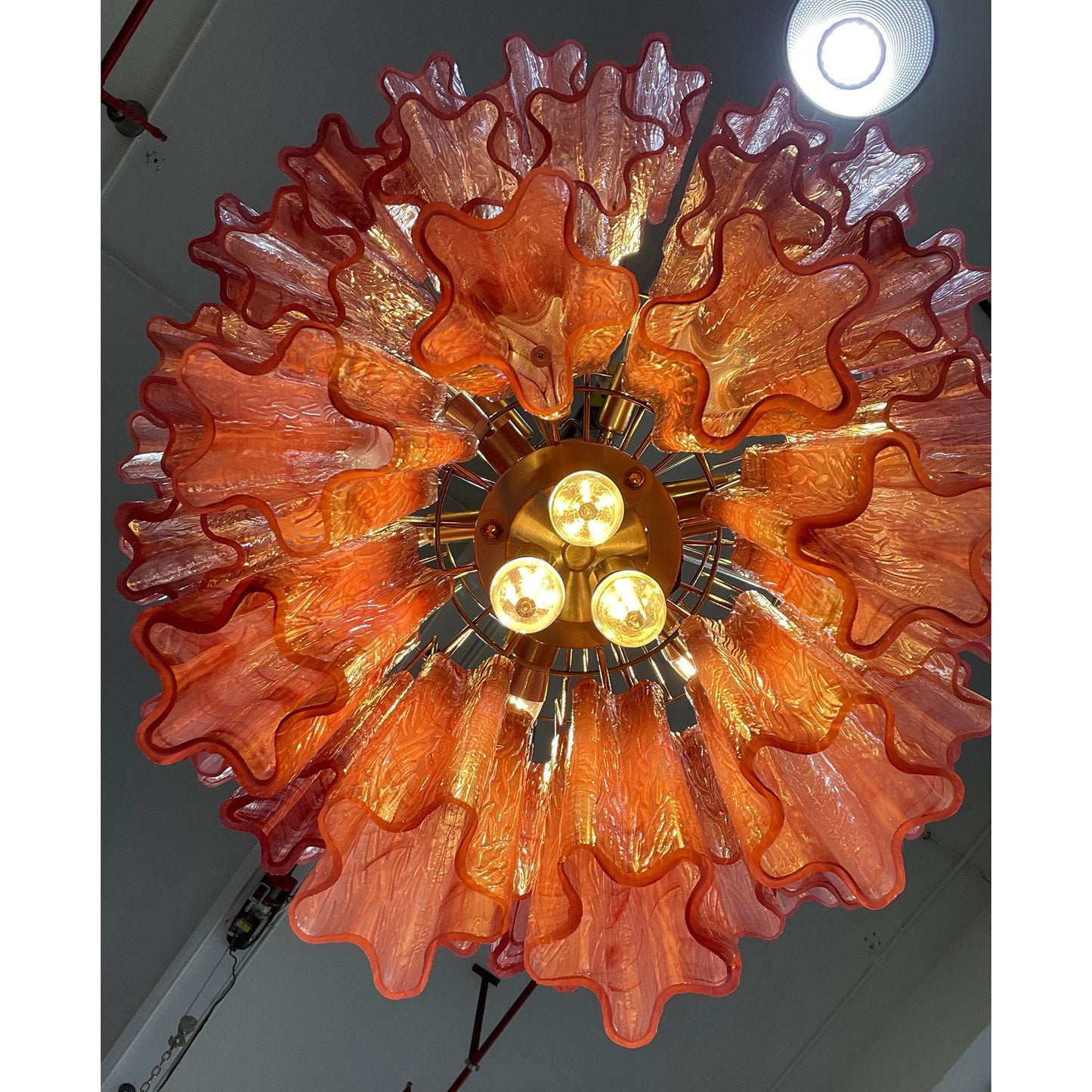 Starlight Murano Chandelier - Multi-Tiered Frosted Glass Cloud Chandelier | Modern Art Glass Overhead Light