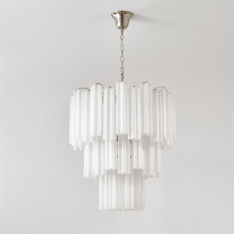 Starlight Murano Chandelier - Multi-Tiered Frosted Glass Cloud Chandelier | Modern Art Glass Overhead Light