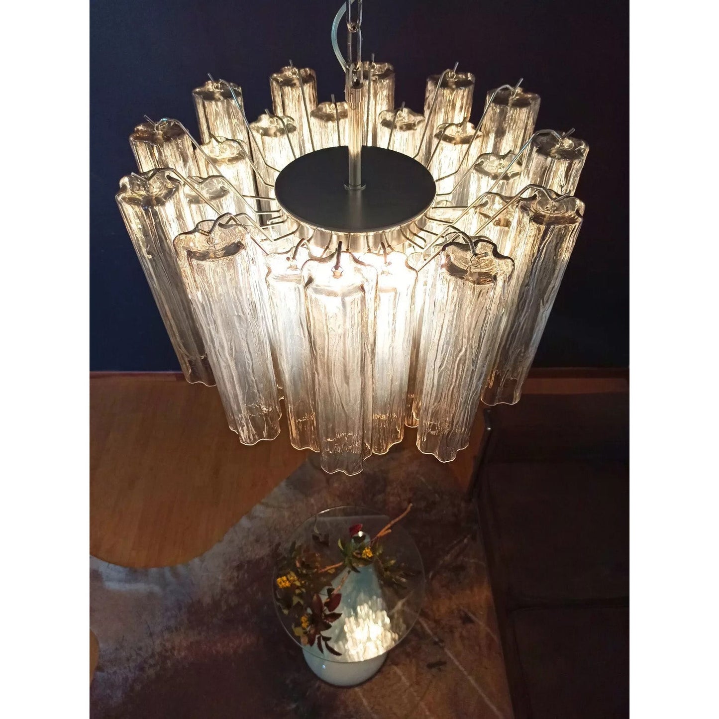 Starlight Murano Chandelier - Multi-Tiered Frosted Glass Cloud Chandelier | Modern Art Glass Overhead Light