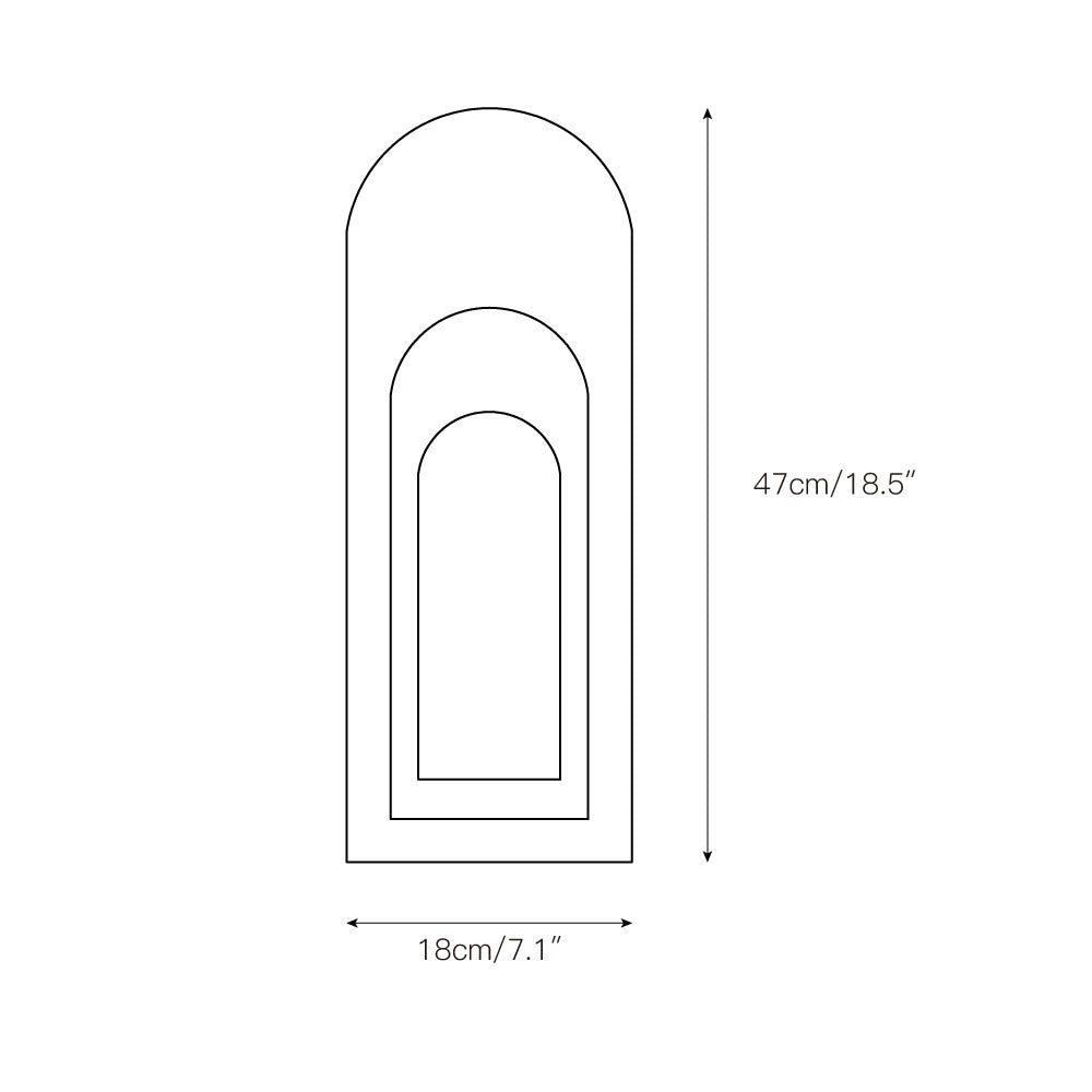Staten Island Wall Lamp - Architectural Marble Archway LED Sconce | Luxury Natural Stone Wall Light