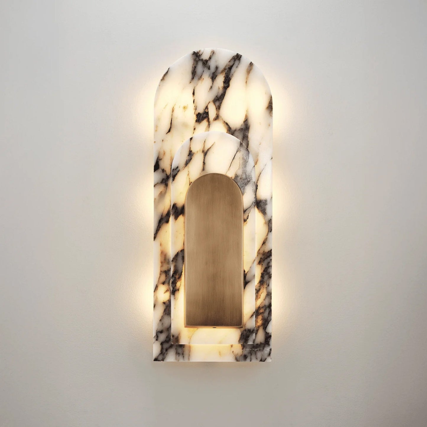 Staten Island Wall Lamp - Architectural Marble Archway LED Sconce | Luxury Natural Stone Wall Light