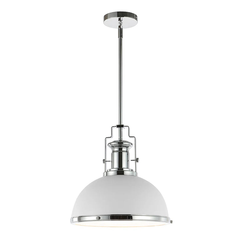 Staub Pendant Lamp - Vintage Brass & Frosted Glass Dome Pendant | Modern Kitchen Island Light