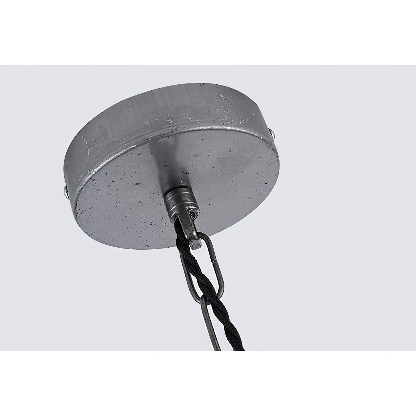 Steinhauer Bikkel Pendant Light - Silver Industrial Dome Pendant | Height-Adjustable Chain Hanging Light
