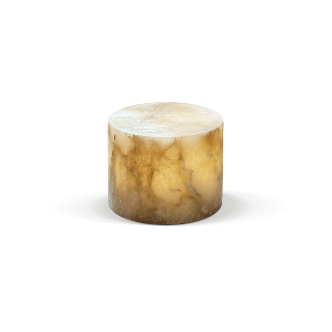 Sterno Alabaster Table Lamp - Cordless Natural Stone Accent Lamp | Battery-Powered Alabaster Desk Light