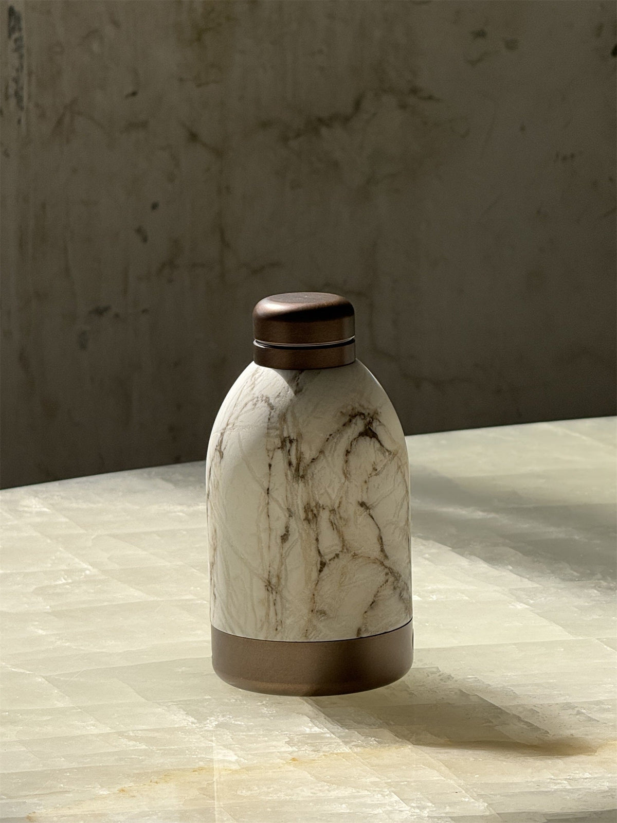 Capsule Marble Table Lamp (Built-in Battery) – Cordless Alabaster & Marble Rechargeable Accent Light