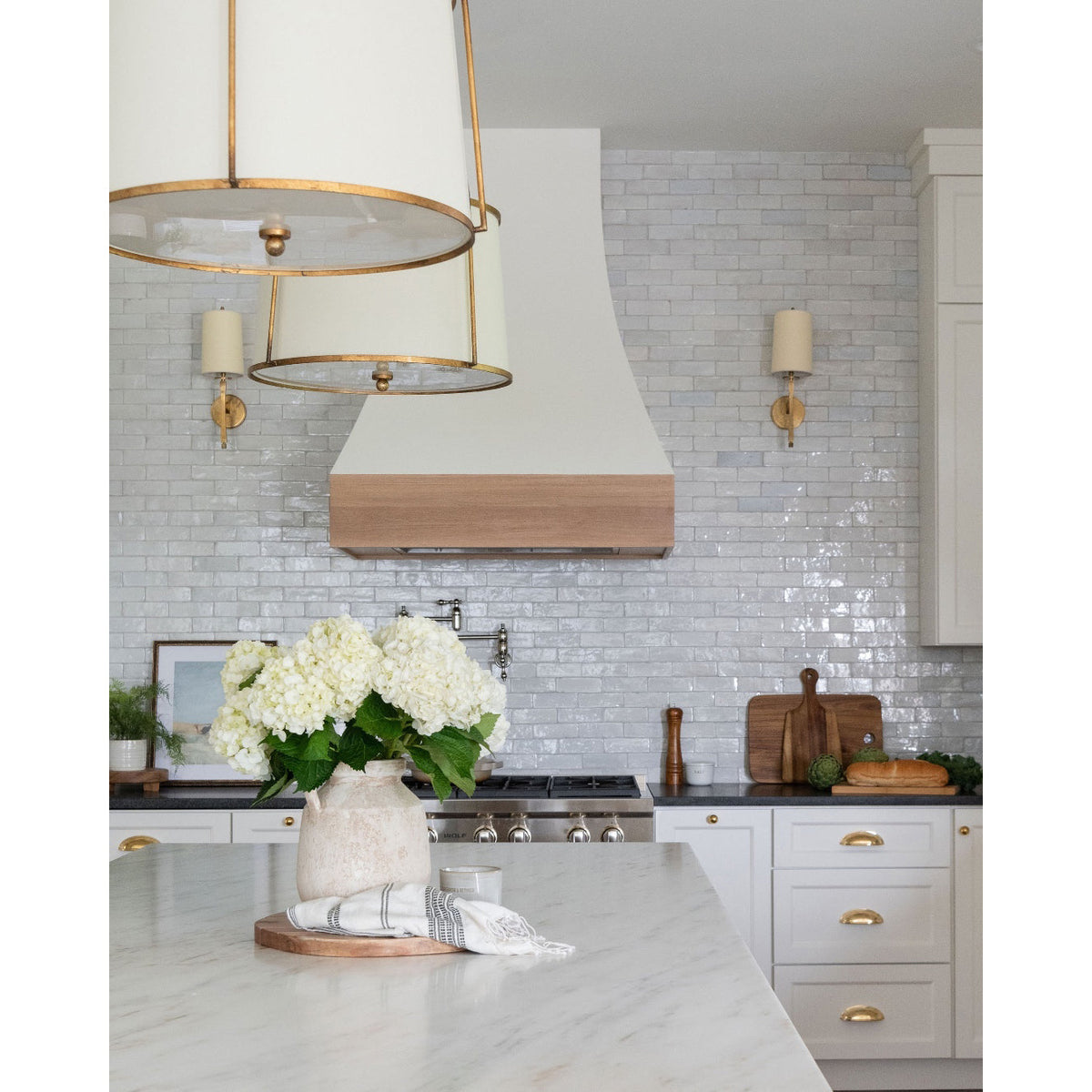Callaway Pendant Lamp – Slender Iron Frame & Linen Shade Pendant Light