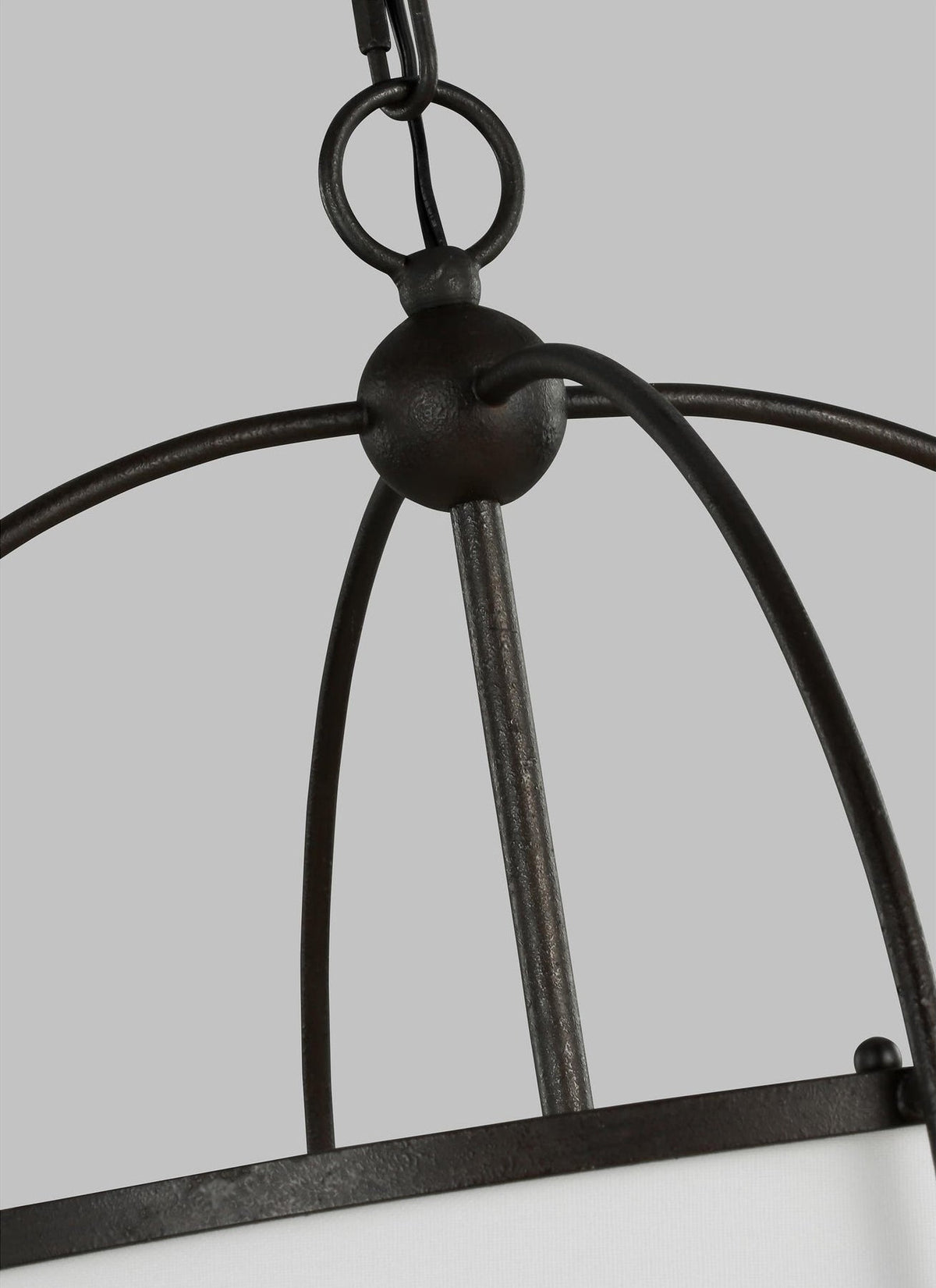Callaway Pendant Lamp – Slender Iron Frame & Linen Shade Pendant Light
