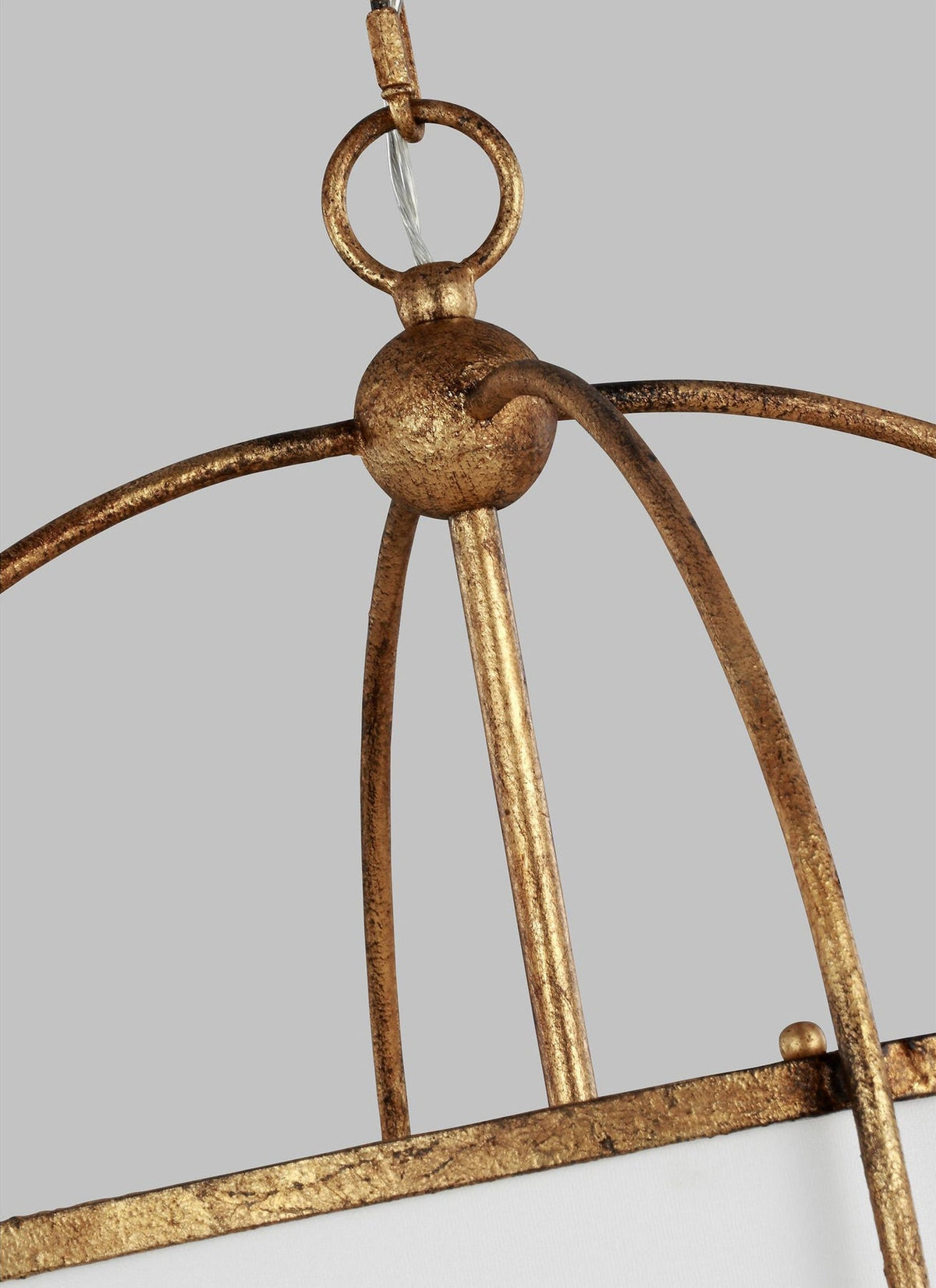 Callaway Pendant Lamp – Slender Iron Frame & Linen Shade Pendant Light