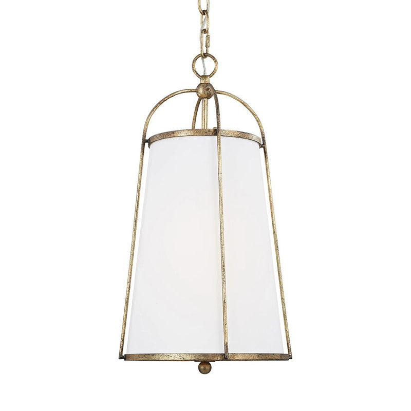 Callaway Pendant Lamp – Slender Iron Frame & Linen Shade Pendant Light