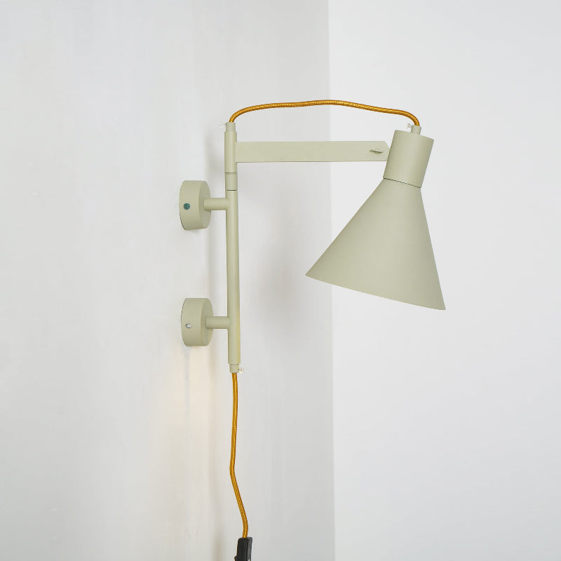 Studio Plug-In Wall Lamp - Aluminium Modern Wall Light | Plug-In Reading & Task Sconce
