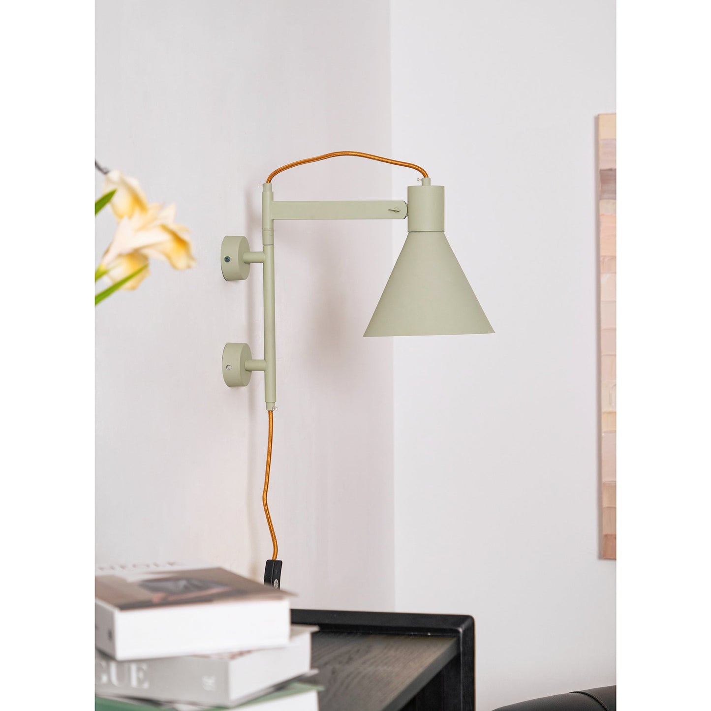 Studio Plug-In Wall Lamp - Aluminium Modern Wall Light | Plug-In Reading & Task Sconce