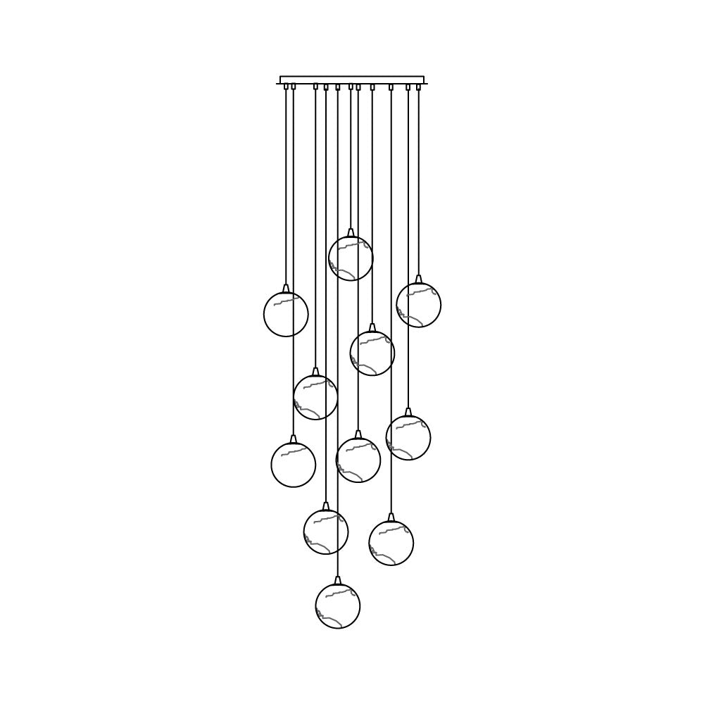 Sultana Alabaster Cluster Chandelier - Yellow Alabaster Multi-Light Pendant | Cascading Grand Foyer Light