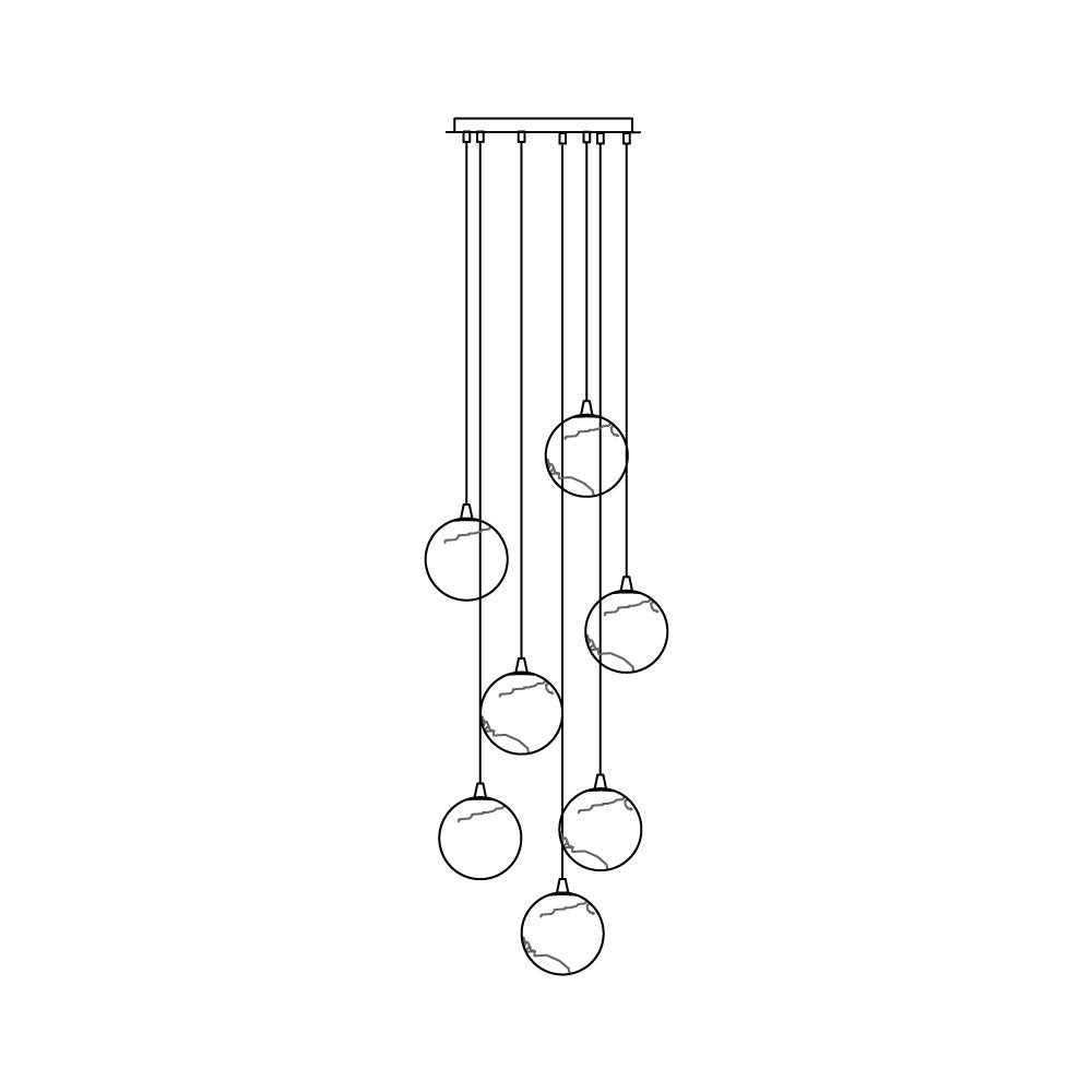 Sultana Alabaster Cluster Chandelier - Yellow Alabaster Multi-Light Pendant | Cascading Grand Foyer Light