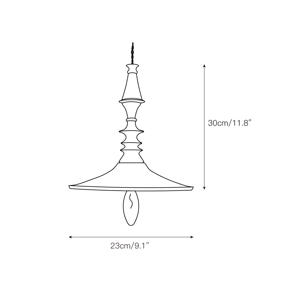 Sumally Pendant Light - Handcrafted Walnut Wood Pendant | Artisanal Geometric Wooden Hanging Light