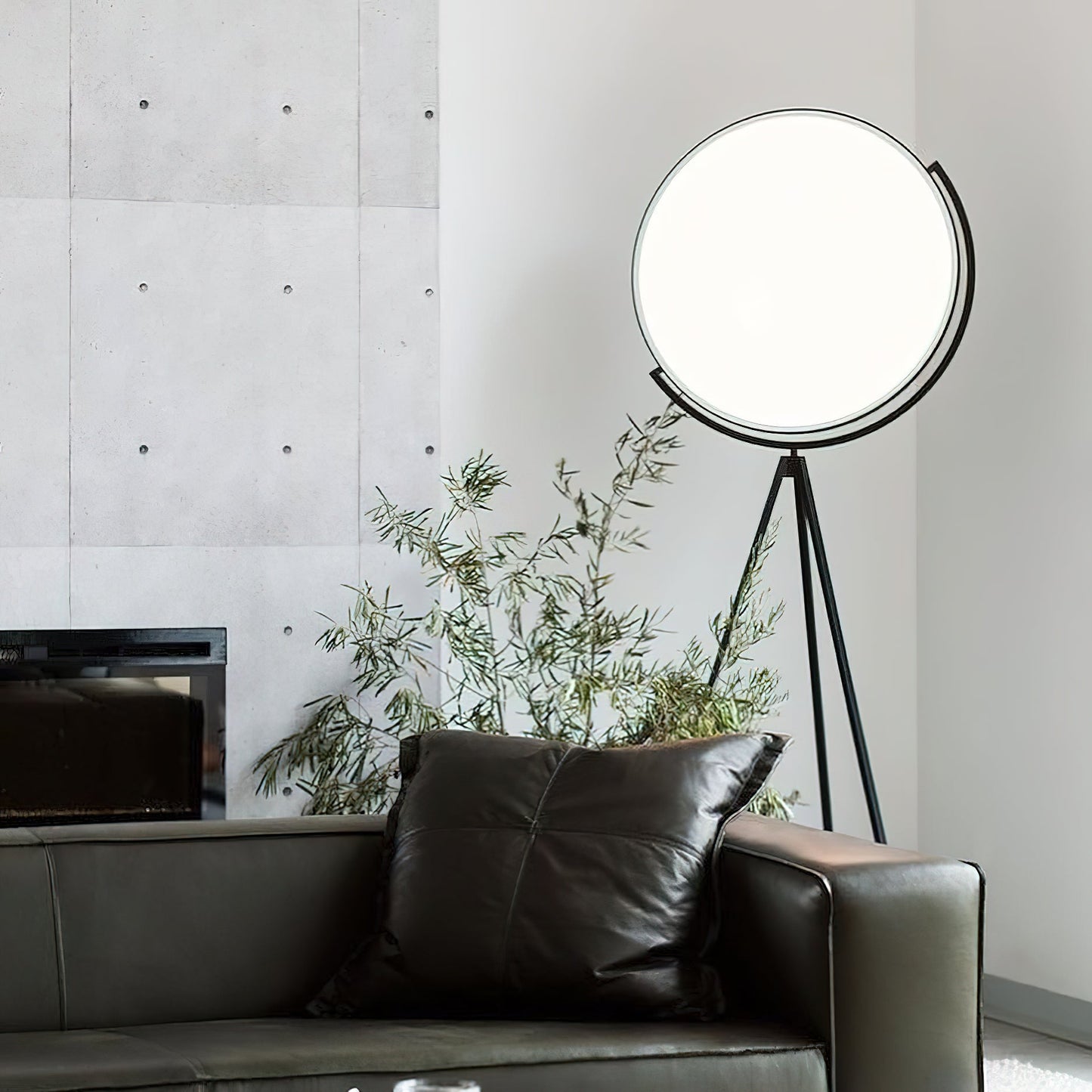 Superloon Floor Lamp - Modern Gyroscopic Disc LED Standing Lamp | Minimalist Tripod Floor Light