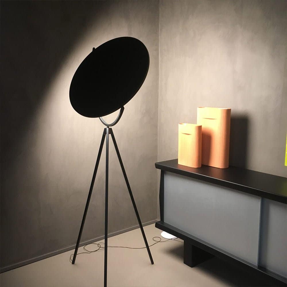 Superloon Floor Lamp - Modern Gyroscopic Disc LED Standing Lamp | Minimalist Tripod Floor Light