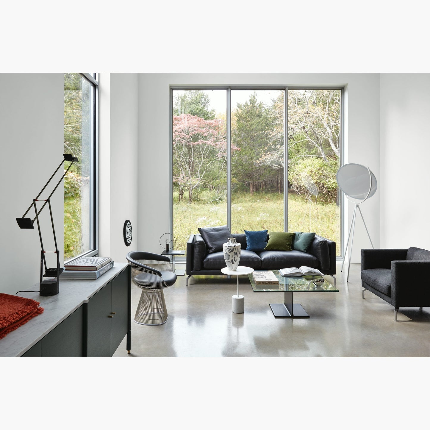Superloon Floor Lamp - Modern Gyroscopic Disc LED Standing Lamp | Minimalist Tripod Floor Light