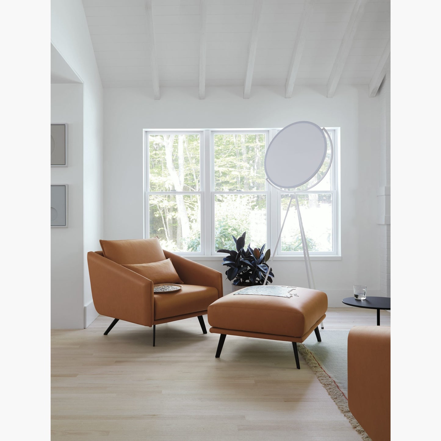 Superloon Floor Lamp - Modern Gyroscopic Disc LED Standing Lamp | Minimalist Tripod Floor Light