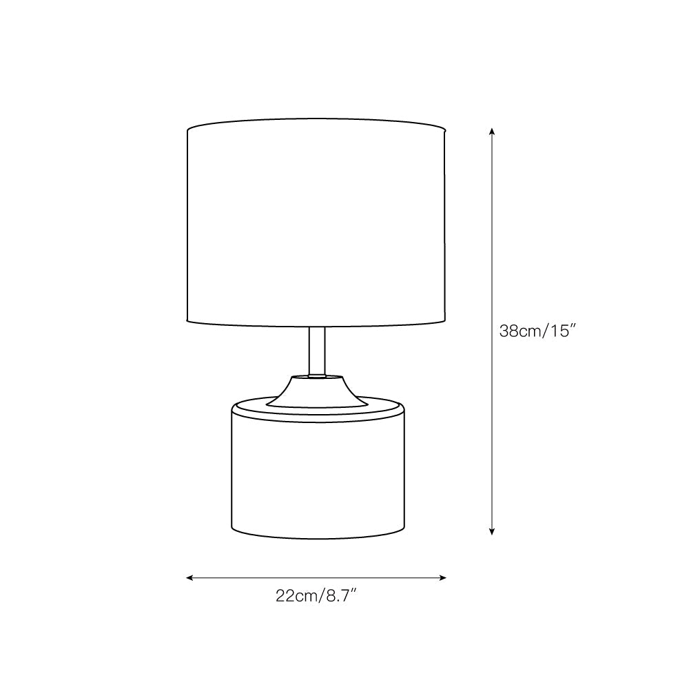 Surya Coast Table Lamp - Natural Solid Wood & Fabric Table Light | Modern Global Accent Lamp