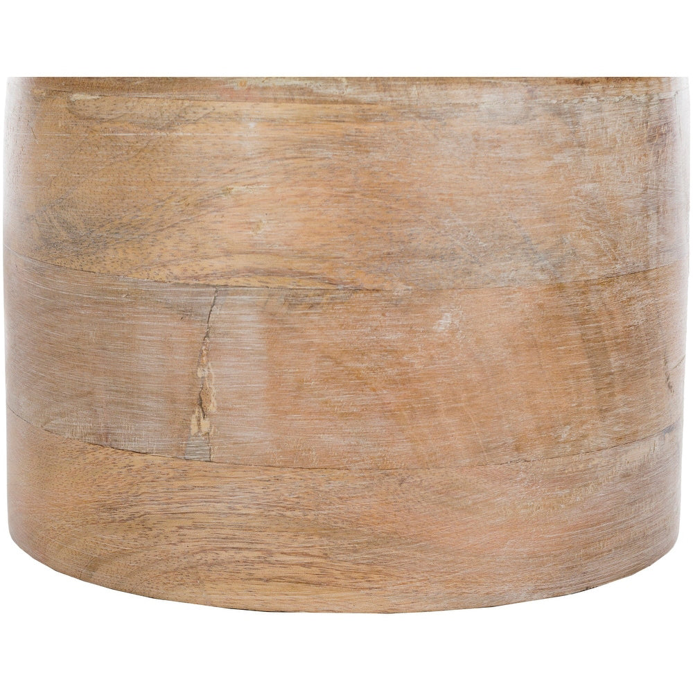 Surya Coast Table Lamp - Natural Solid Wood & Fabric Table Light | Modern Global Accent Lamp