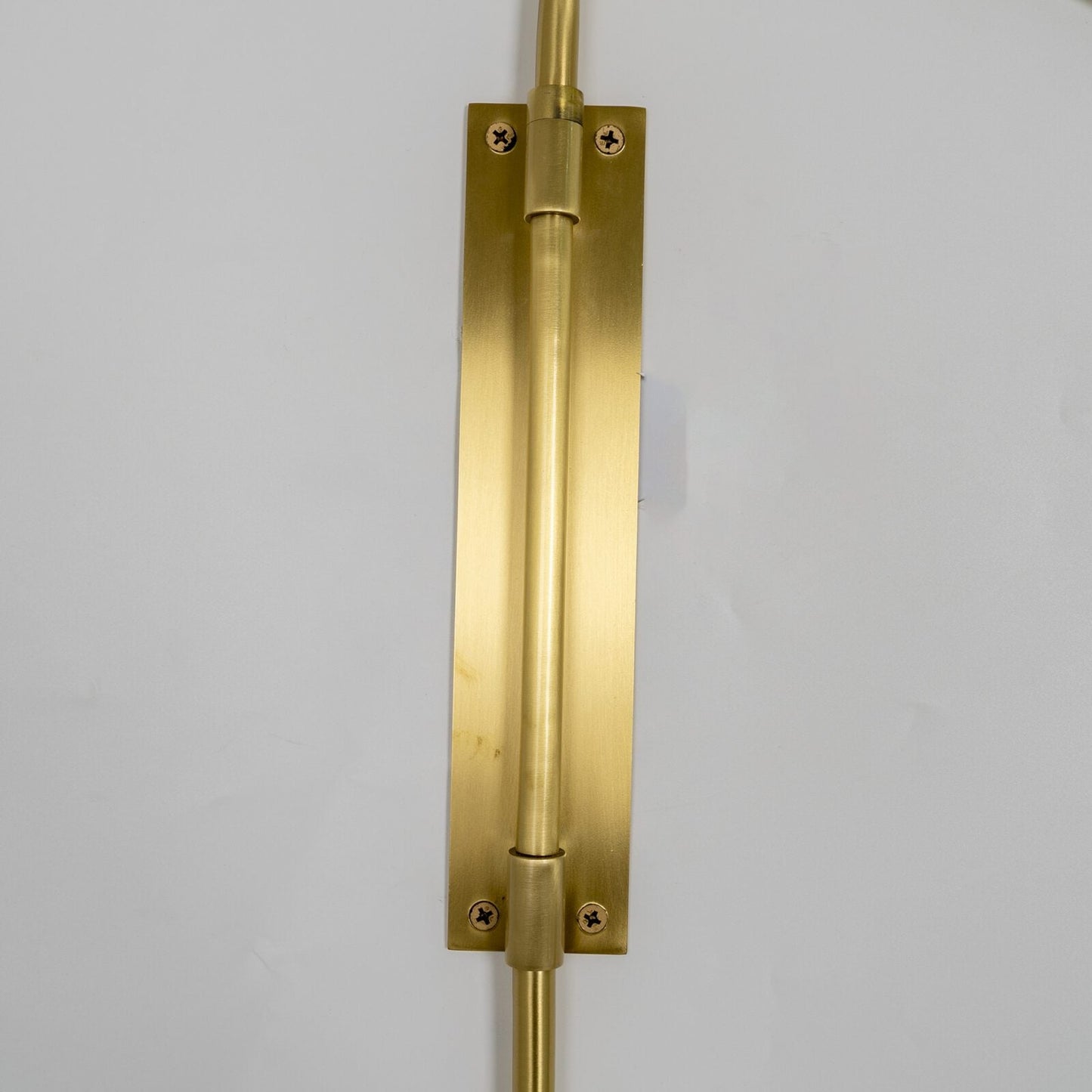 Swing Plug-in Wall Lamp - Articulating Black & Brass Wall Sconce | Modern Extendable Reading Light