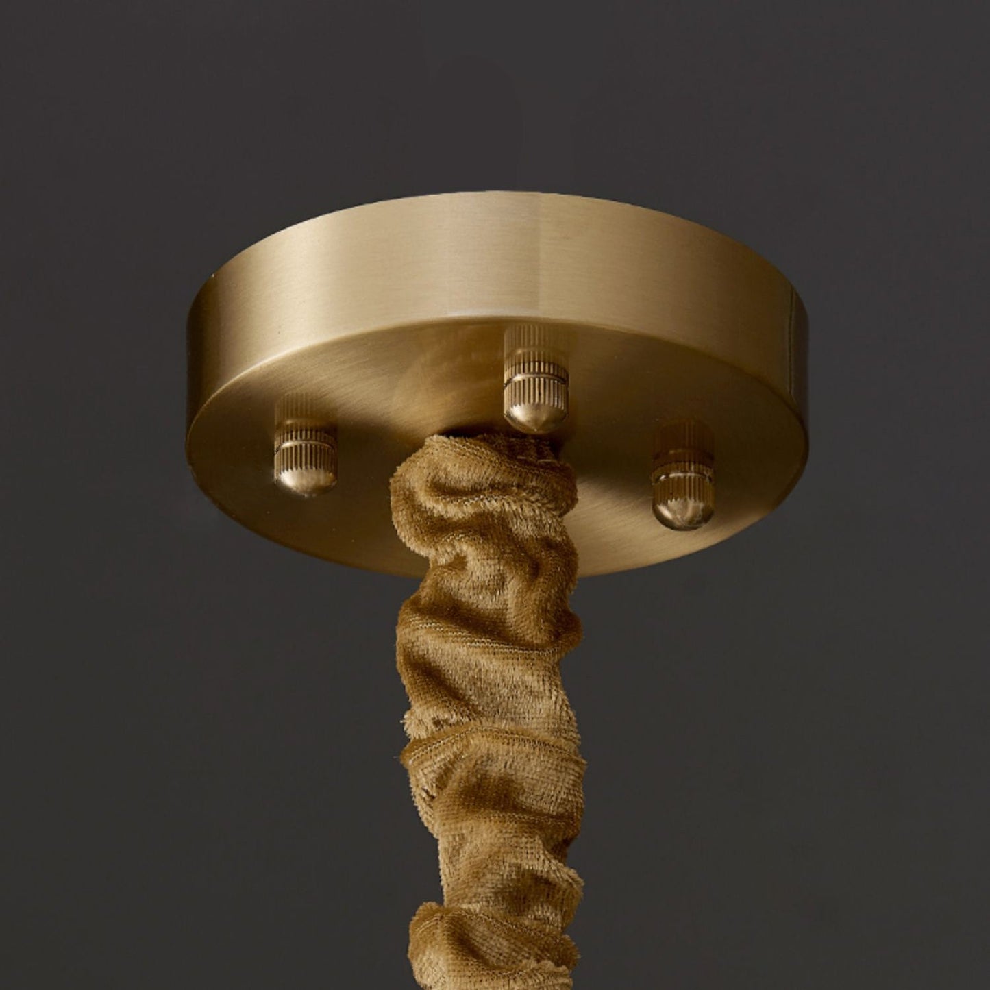 Tabitha Alabaster Chandelier - Brass Hoop & Natural Alabaster Pendant Light | Luxury Statement Ring Chandelier