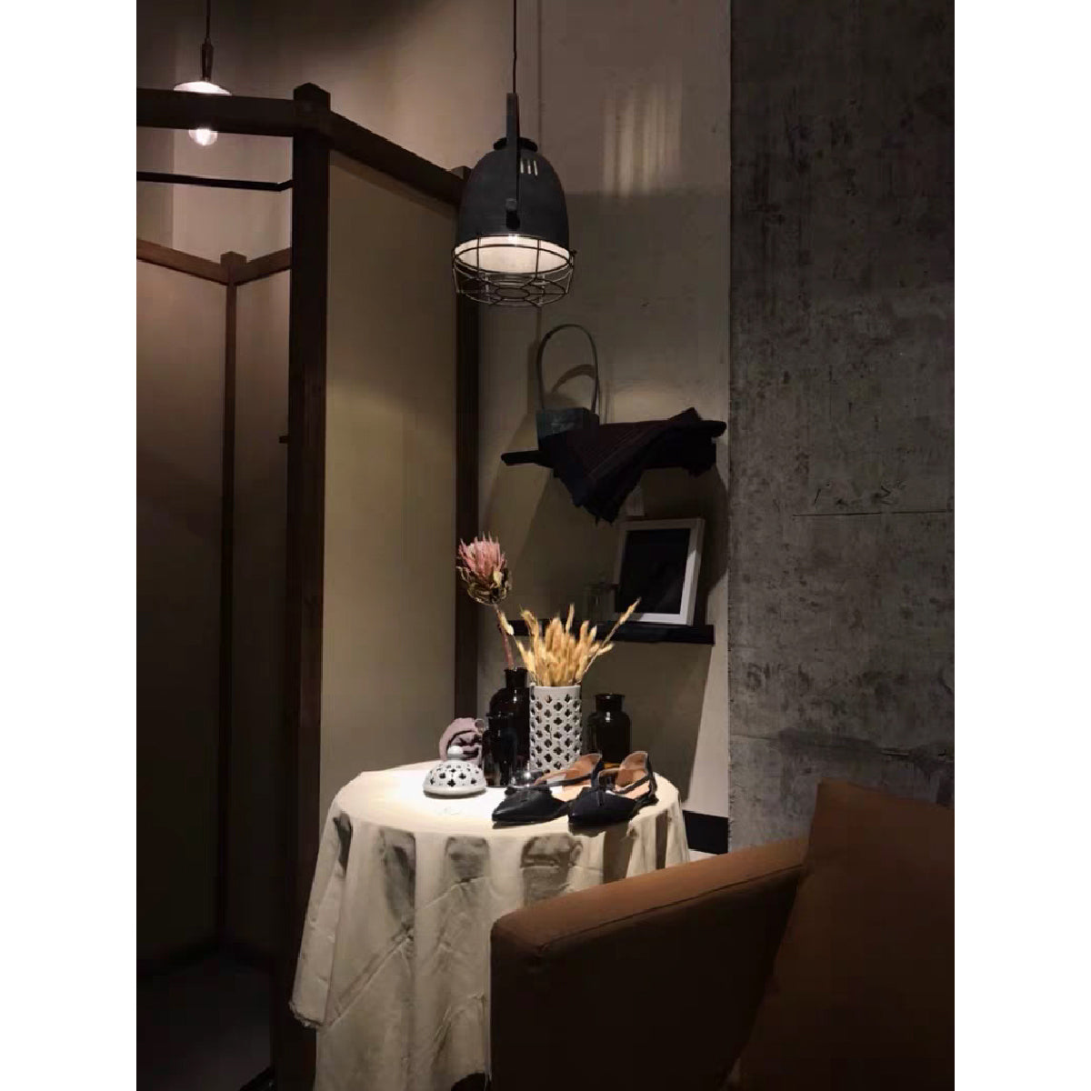 Tagabo Pendant Light - Rustic Antiqued Metal Hanging Pendant | Industrial Kitchen Island Light