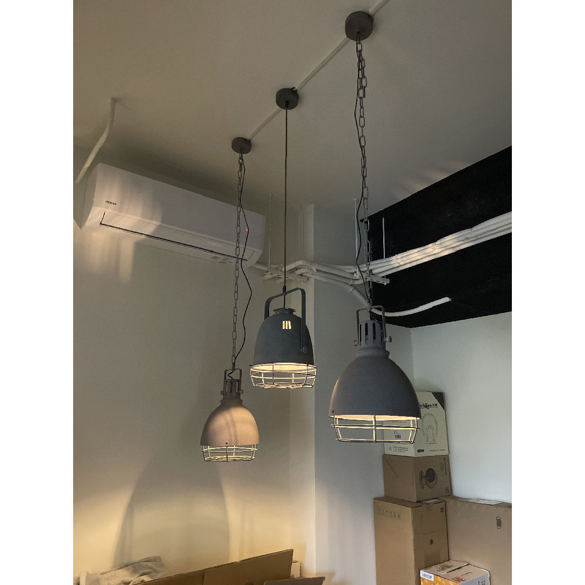 Tagabo Pendant Light - Rustic Antiqued Metal Hanging Pendant | Industrial Kitchen Island Light