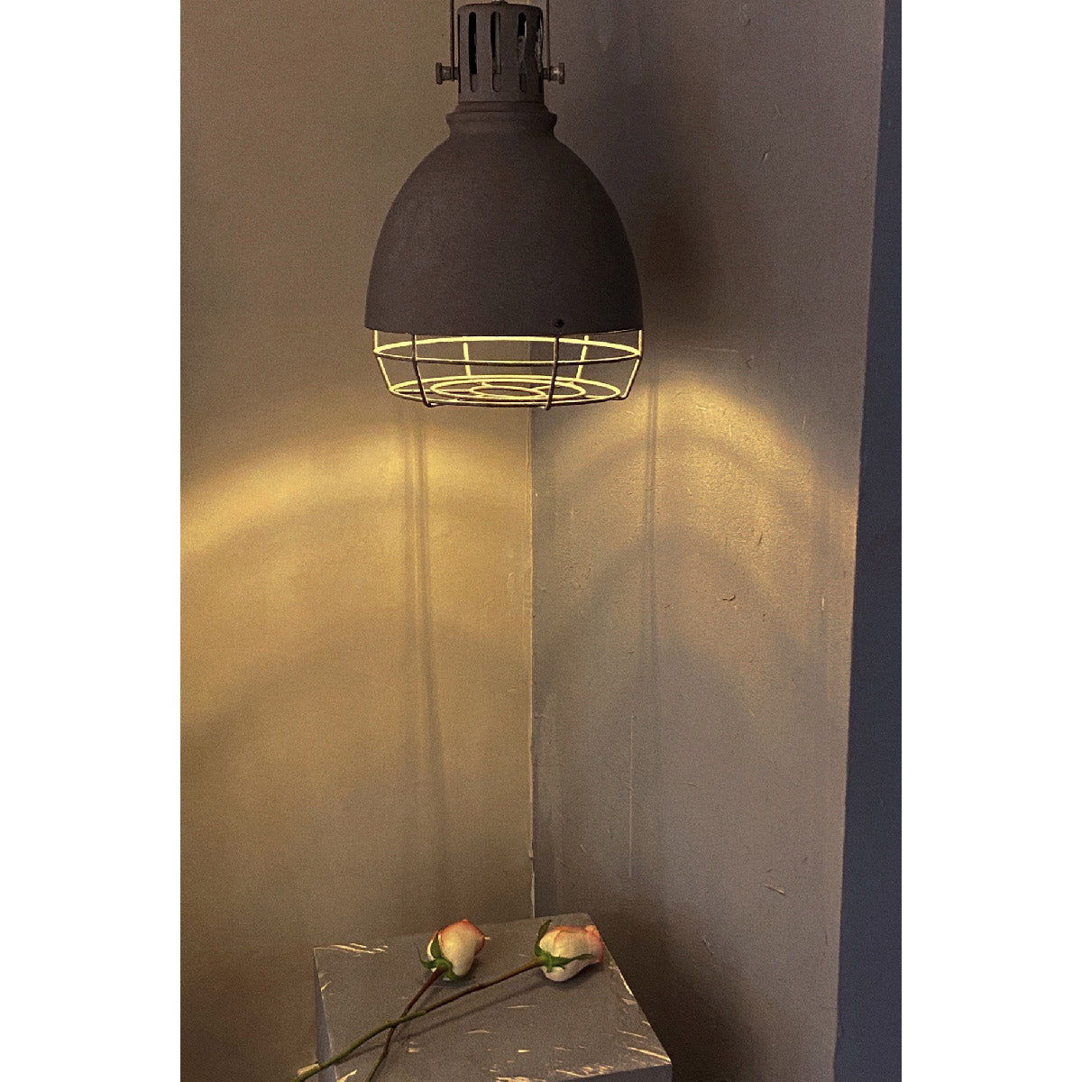 Tagabo Pendant Light - Rustic Antiqued Metal Hanging Pendant | Industrial Kitchen Island Light