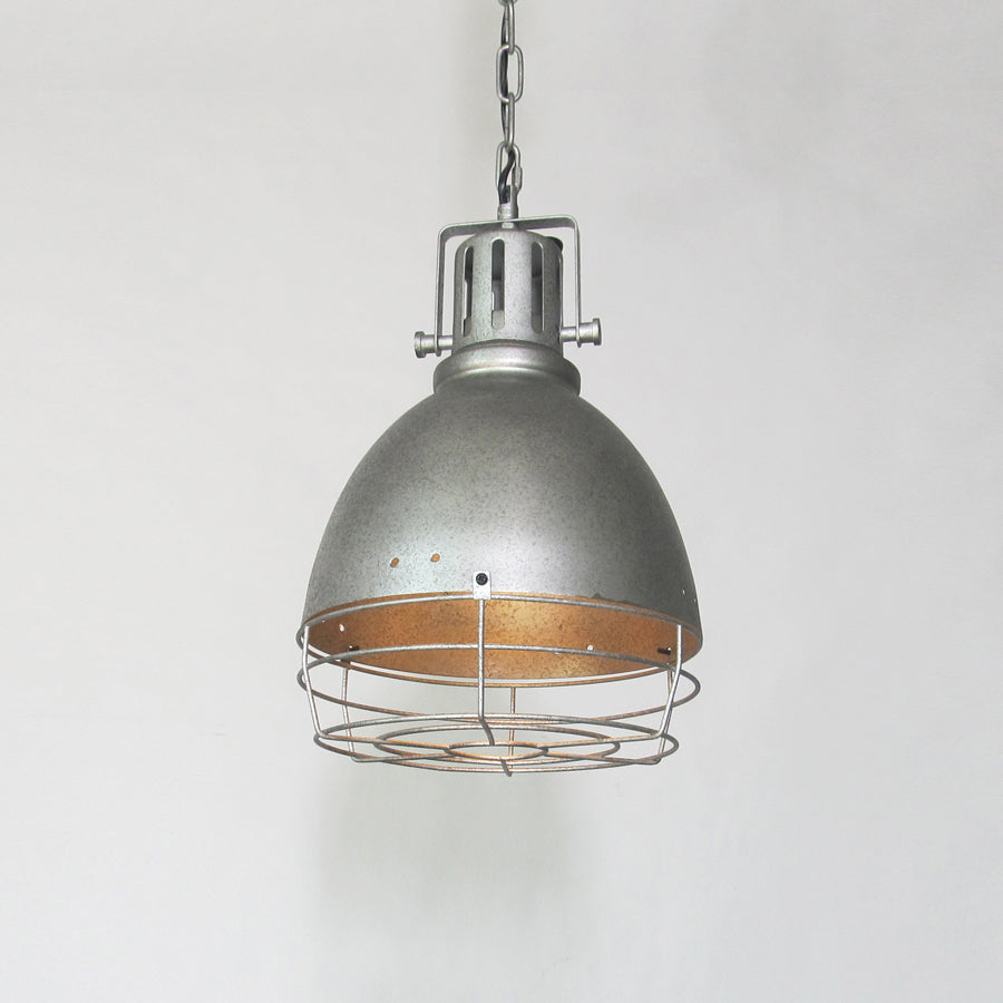 Tagabo Pendant Light - Rustic Antiqued Metal Hanging Pendant | Industrial Kitchen Island Light