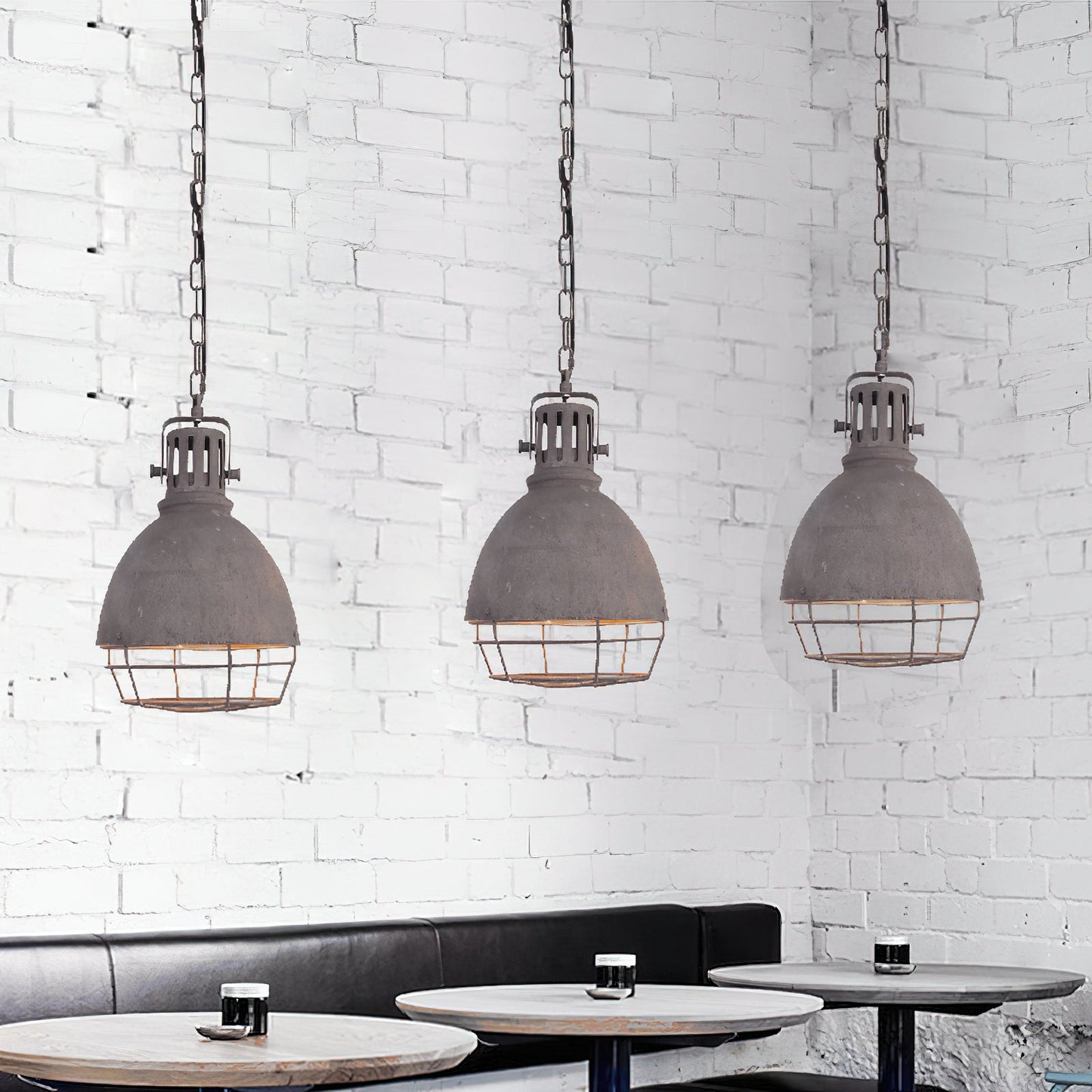 Tagabo Pendant Light - Rustic Antiqued Metal Hanging Pendant | Industrial Kitchen Island Light