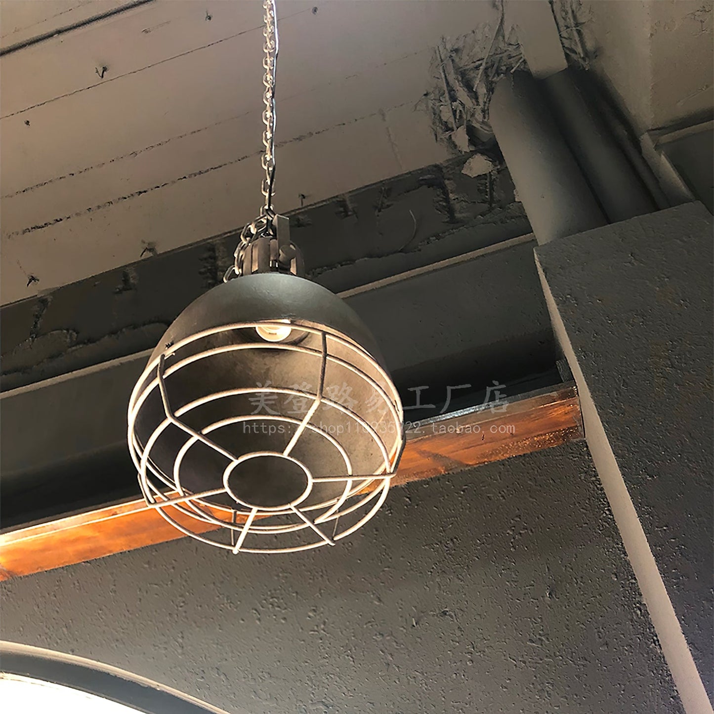 Tagabo Pendant Light - Rustic Antiqued Metal Hanging Pendant | Industrial Kitchen Island Light