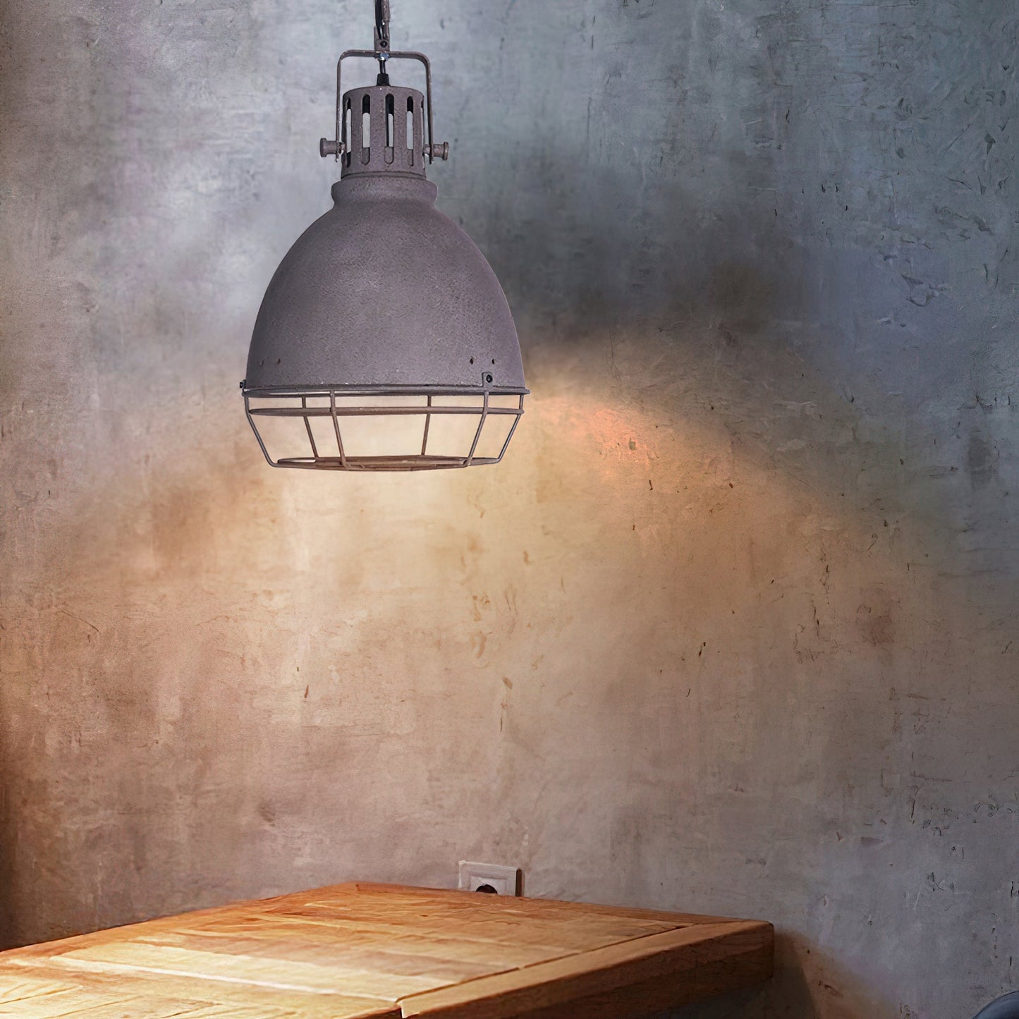Tagabo Pendant Light - Rustic Antiqued Metal Hanging Pendant | Industrial Kitchen Island Light