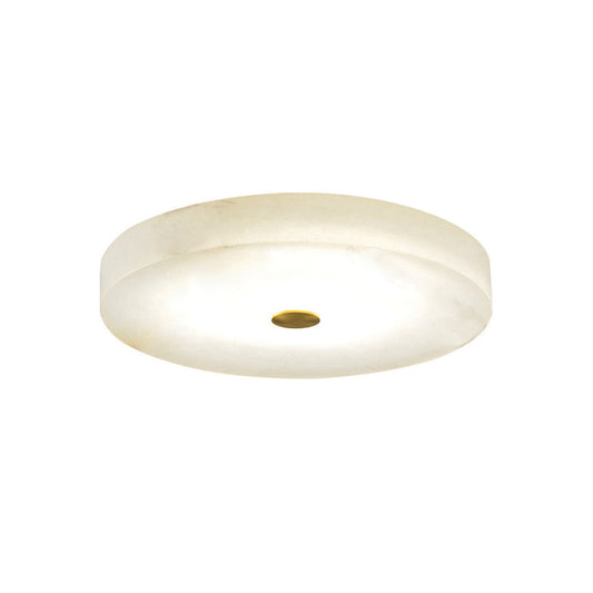 Tamoor Alabaster Ceiling Light - Handcrafted Natural Stone Flush Mount | Modern Low-Profile LED Ceiling Light