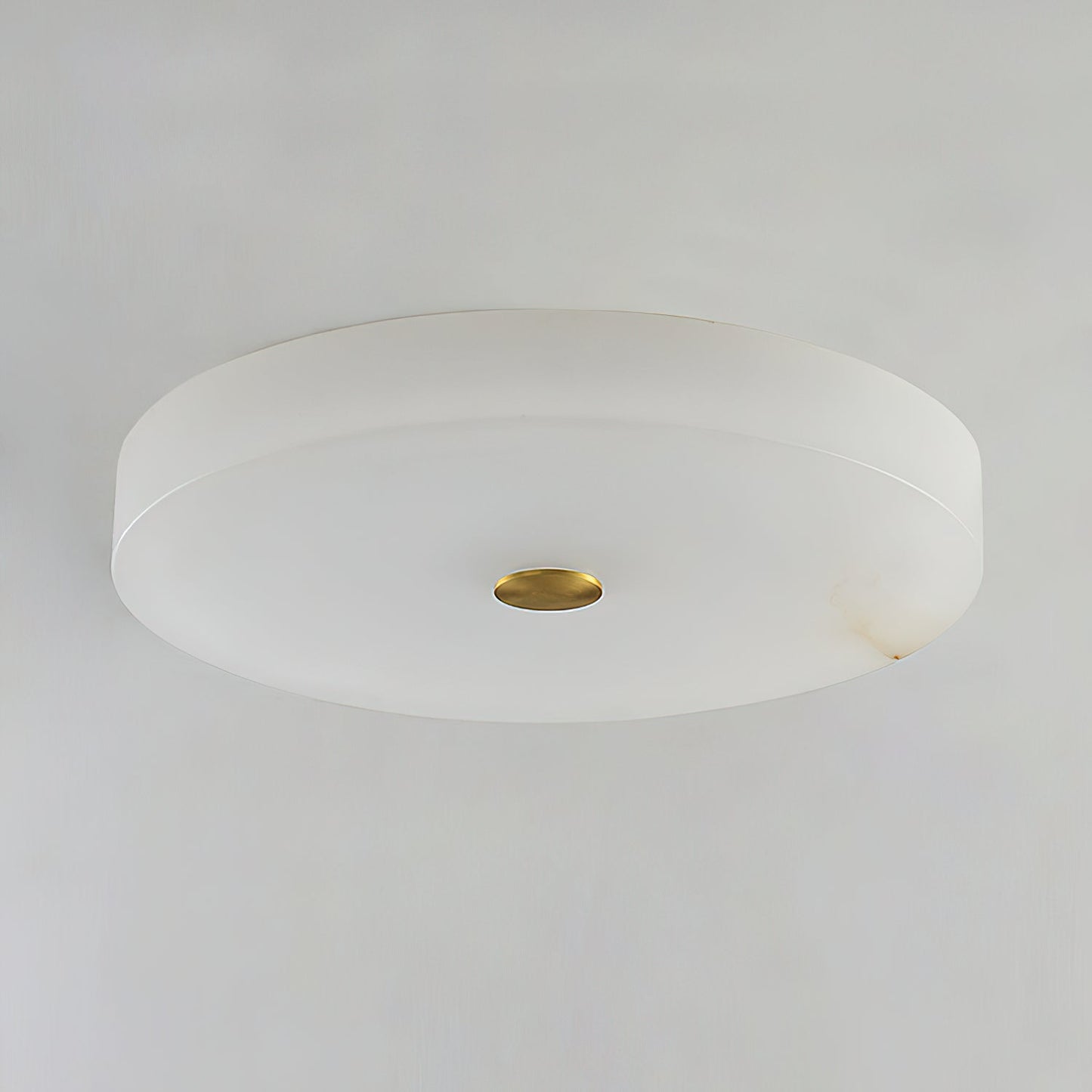 Tamoor Alabaster Ceiling Light - Handcrafted Natural Stone Flush Mount | Modern Low-Profile LED Ceiling Light