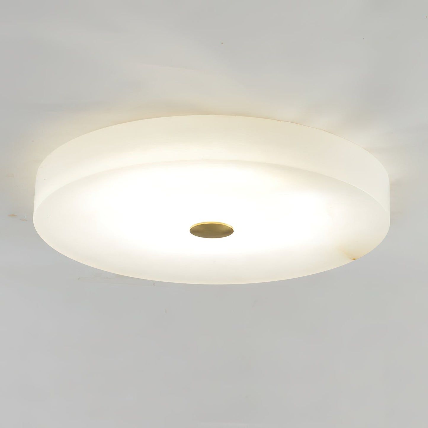 Tamoor Alabaster Ceiling Light - Handcrafted Natural Stone Flush Mount | Modern Low-Profile LED Ceiling Light