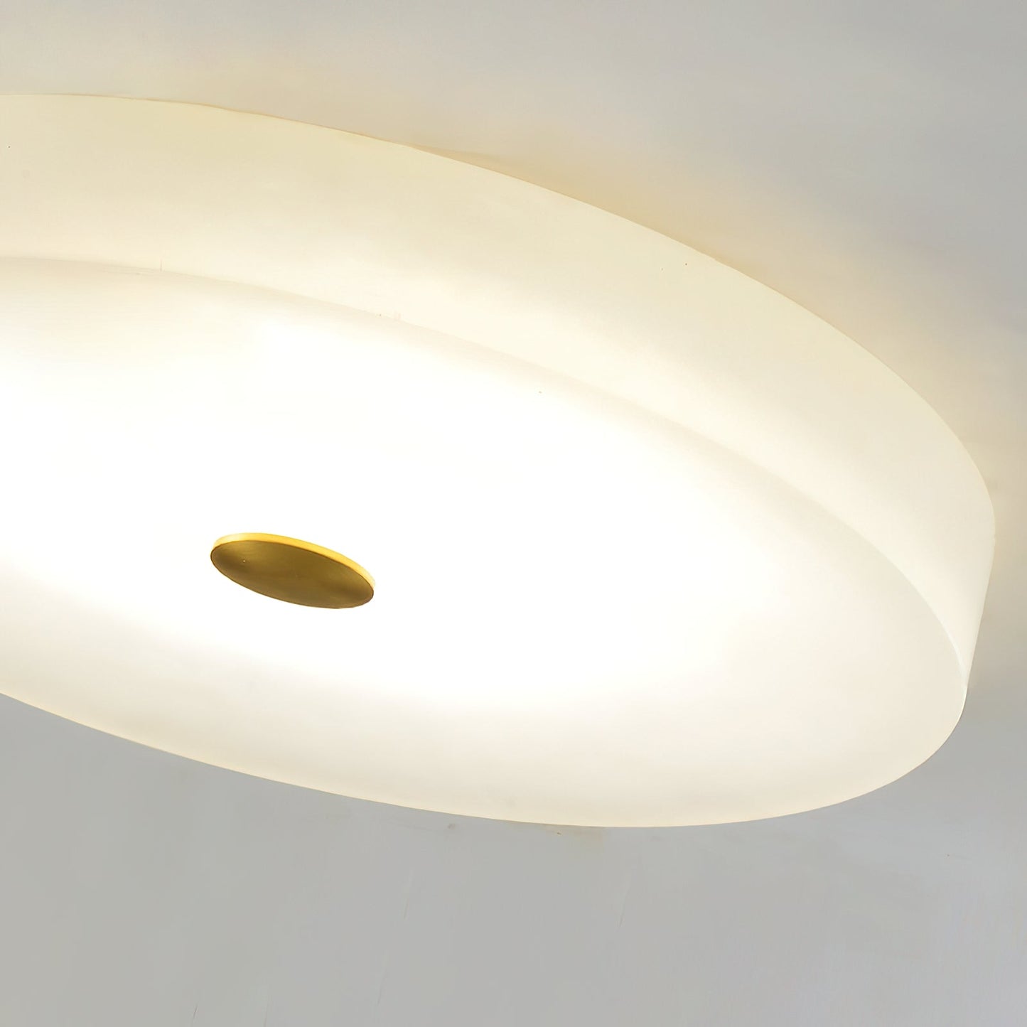 Tamoor Alabaster Ceiling Light - Handcrafted Natural Stone Flush Mount | Modern Low-Profile LED Ceiling Light