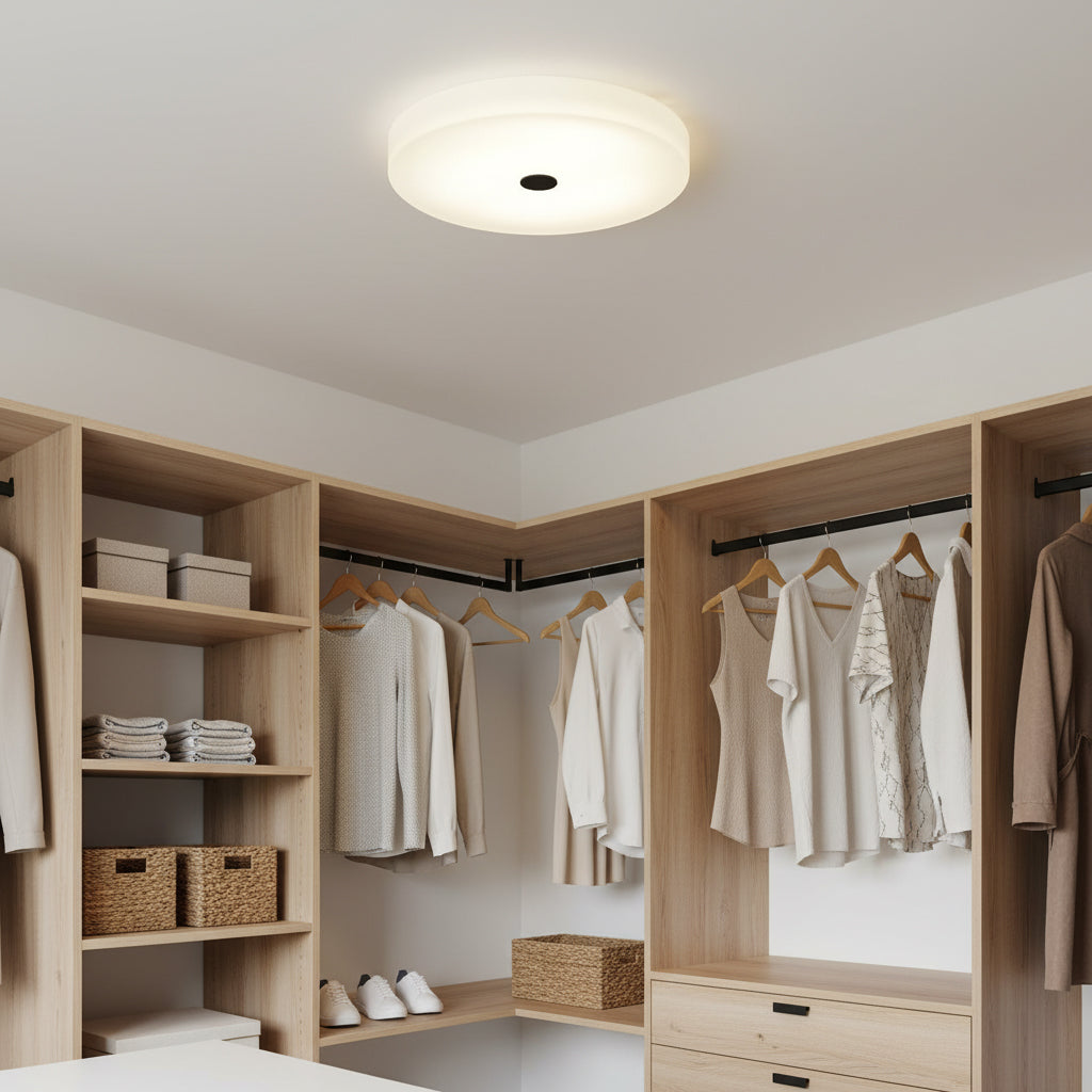 Tamoor Alabaster Ceiling Light - Handcrafted Natural Stone Flush Mount | Modern Low-Profile LED Ceiling Light