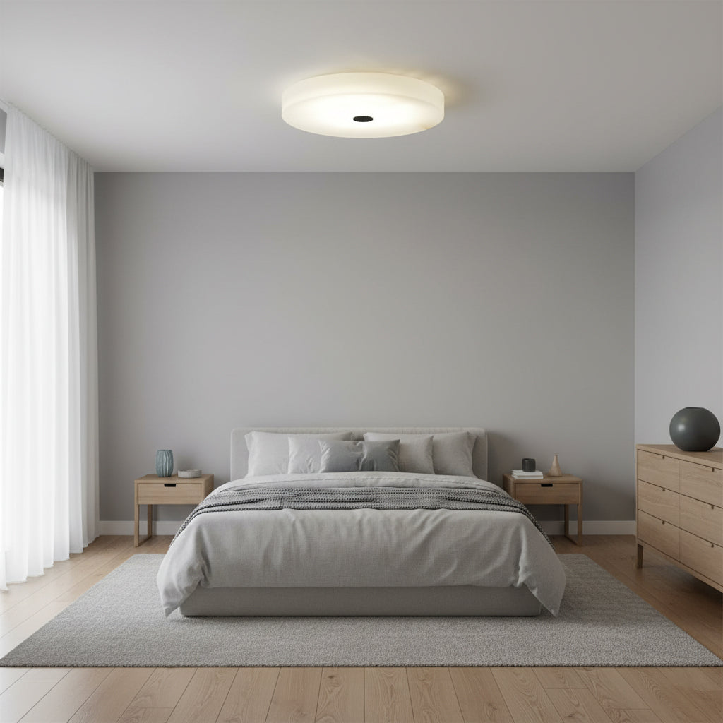 Tamoor Alabaster Ceiling Light - Handcrafted Natural Stone Flush Mount | Modern Low-Profile LED Ceiling Light