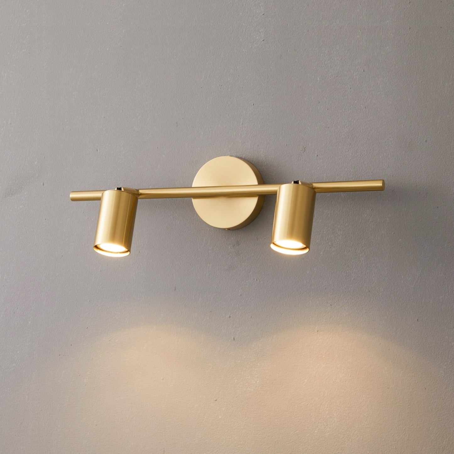 Taylor Adjustable Head Wall Lamp - Rotating Brass Spotlight Sconce | Multi-Head Ceiling & Wall Light