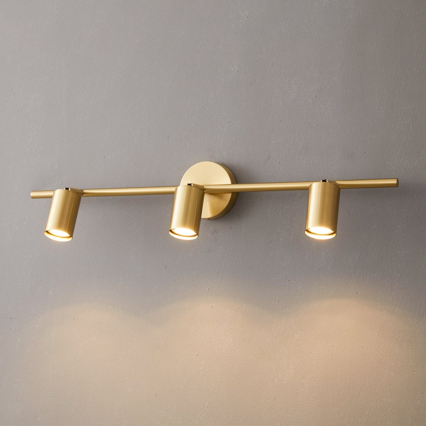 Taylor Adjustable Head Wall Lamp - Rotating Brass Spotlight Sconce | Multi-Head Ceiling & Wall Light