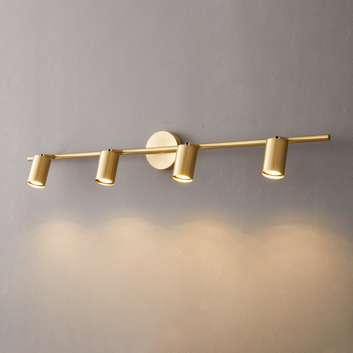 Taylor Adjustable Head Wall Lamp - Rotating Brass Spotlight Sconce | Multi-Head Ceiling & Wall Light