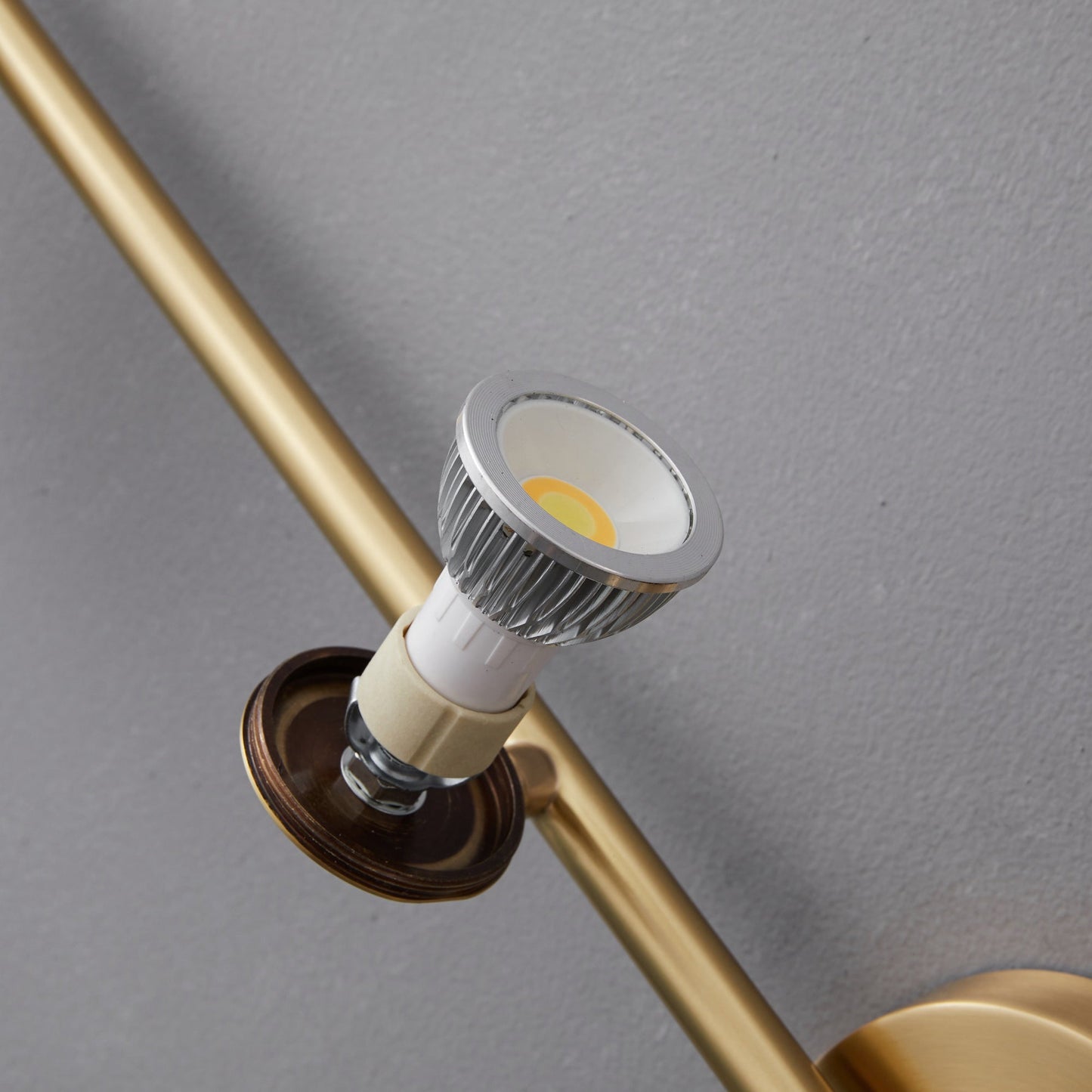 Taylor Adjustable Head Wall Lamp - Rotating Brass Spotlight Sconce | Multi-Head Ceiling & Wall Light